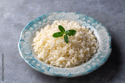 Slika na platnu A traditional and delicious Turkish dish, pilaf, refers to boiled rice
