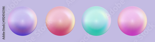 Geometric abstract  iridescent liquid shape.