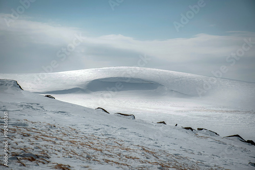 glacier in the mountains