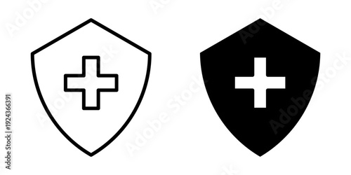Healthcare  Icon set. Symbol isolated white background. vector illustration. color editable.