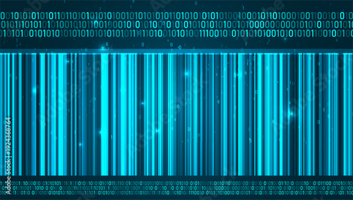 Abstract infographics visualization. Big data code representation. Futuristic network or business analytics. Graphic concept for your design.