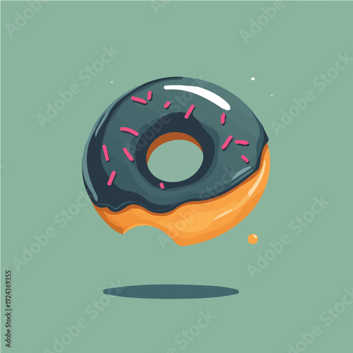 Donut design vector for advertising and motion graphics