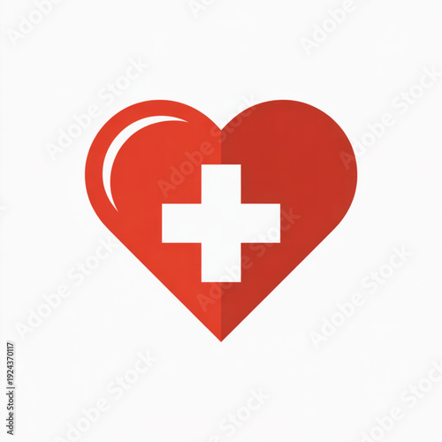 A First Aid Heart symbolizes emergency care, compassion, and life-saving support. Often represented as a red heart combined with a medical cross or protective emblem,
