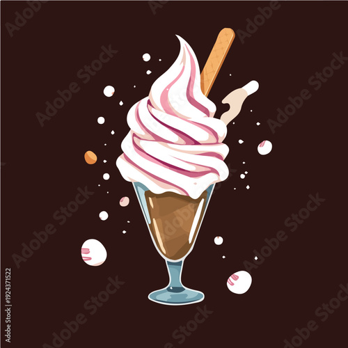 Ice cream vector design