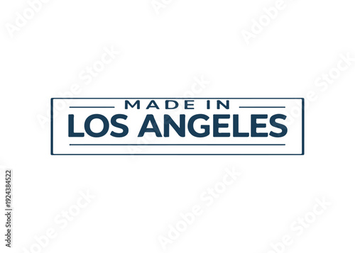 Made in Los Angeles label vector
Made in vector label icon on a white background