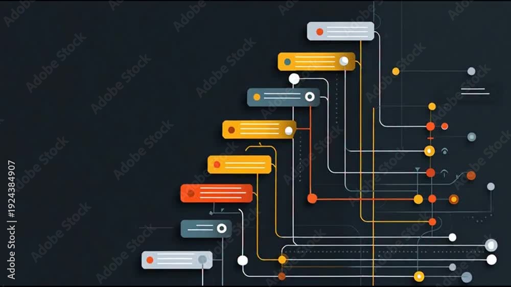 Multiple Sources Flowchart Visual representation of a complex data flowchart illustrating ...