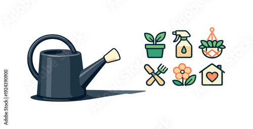 Housepl antw ater ingc an presented as aref ined up right product pose with cle anhomeg arden ic onl ines positi oned in the