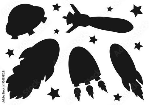 Set of cute illustration. Perfect for kids designs, posters, stickers