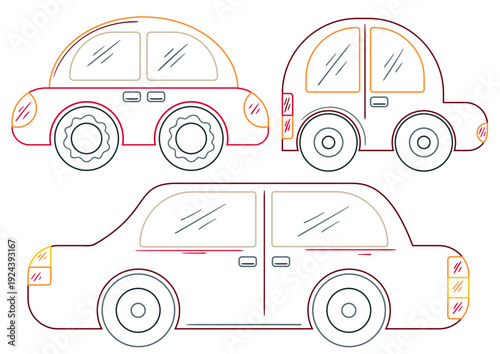 Set of cute illustration. Perfect for kids designs, posters, stickers