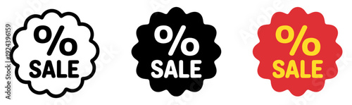 sale discount offer tag icon