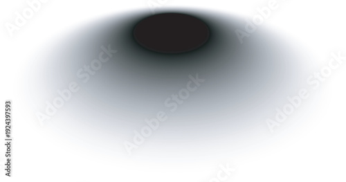 Abstract blurry circle on faded gradient background with mysterious depth Vector illustration.