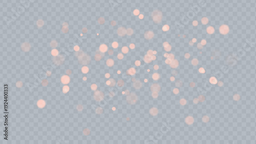 A cosmic display of tiny glowing particles floating against a serene gradient backdrop Vector illustration.