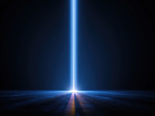 digital scan beam isolated on a blue background