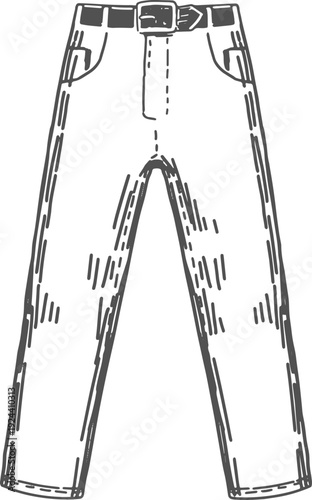 Pent icon vector Pattern Pent Garments Outline Icon. clothes icon short and clothing, Pent icon vector Pent outline vector icon which can easily edit Pent outline vector icon which can easily edit.