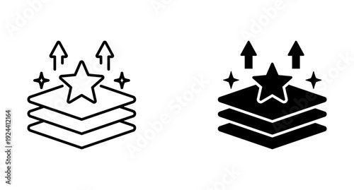 Enhancement icon set with style outline and solid. vector simple elements.