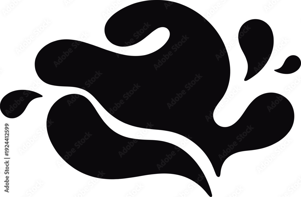 Obraz premium Chat bubble abstract liquid fluid shapes vector illustration