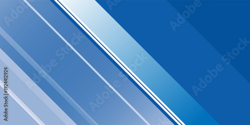 Abstract stripe blue background with dynamic effect. Motion vector Illustration with white lines decoration. Trendy dark navy blue gradients. Can be used for advertising, marketing, presentation