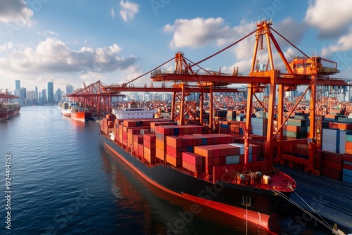 Wallpaper Mural Exploring China's Trade Sector through International Ports and Cargo Transport Torontodigital.ca