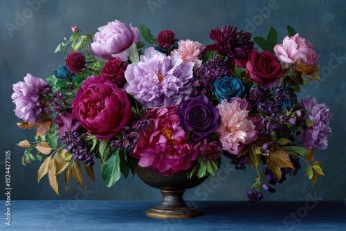 Stunning Floral Arrangement in Ornate Vase