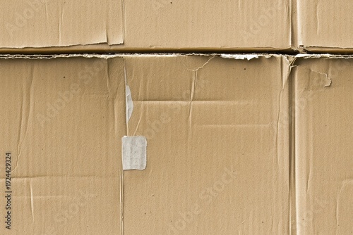 Close-up of stacked brown cardboard boxes with visible texture. Seamless pattern.
