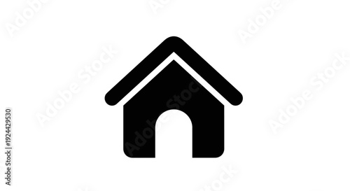 Simple Black House Icon