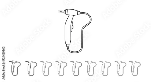 Set of Dental Handpiece Icons