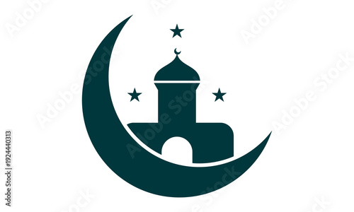 mosque vector logo design