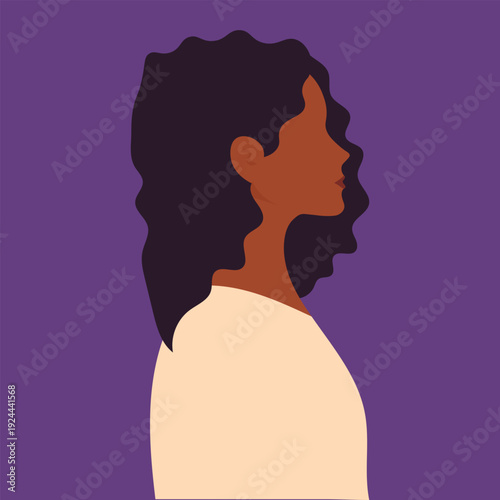 International Women’s Day Female Profile Illustration for Empowerment Campaign and Corporate Marketing Use