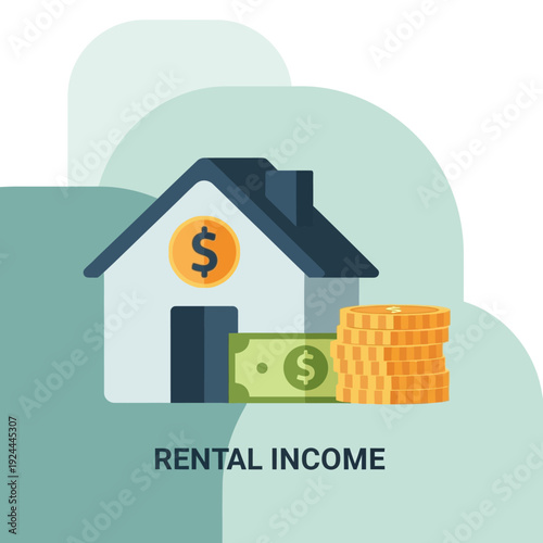 House with rental income and cash.