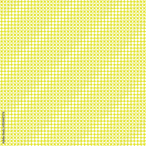 Yellow halftone star pattern with gradient effect: Design for tech webinar backgrounds, modern business presentations, or abstract website headers. Transparent background EPS version.