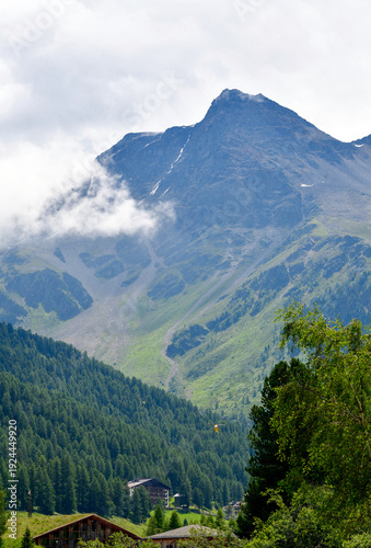 Fotografie Bergdorf Sulden (Solda) in Südtirol, Italien