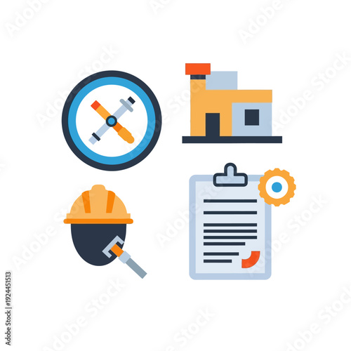 Construction Industry Constructional Engineering Concept.