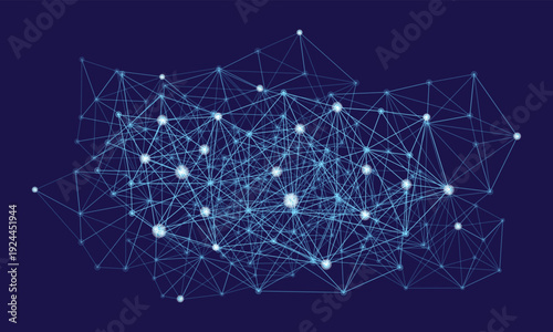 Abstract Neural Network Background – AI Data Connections Technology Concept