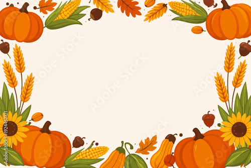 Decoración otoñal con cosecha de temporada