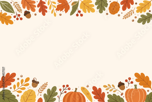 Banderín de Acción de Gracias otoñal