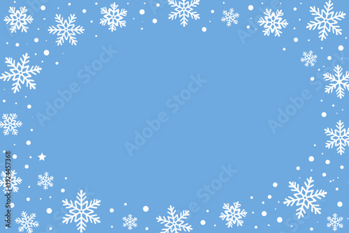 Borde de copos de nieve