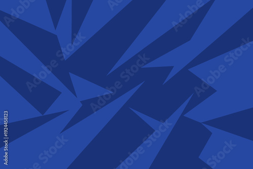 Formas geométricas en azul intenso