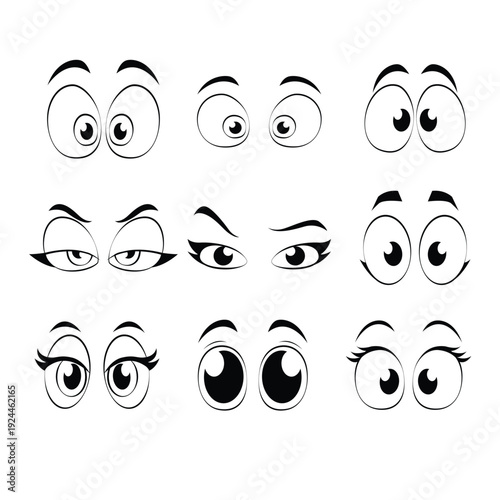 Expressive Eye Expressions: A collection of various eyes expressing different emotions and feelings, showcasing a range of moods. 