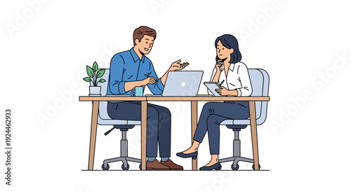 Experienced Employee Mentoring New Colleague