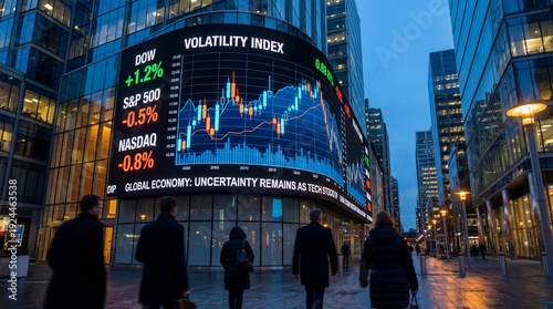 Financial trading or stock exchange charts