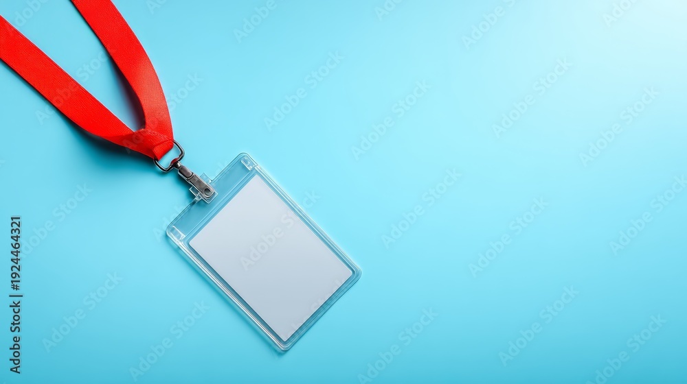 Fototapeta premium Blank red badge template for personalized use customizable red badge ready for your unique text or logo