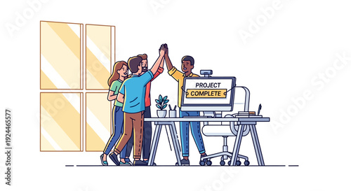 Team Celebration Project Accomplishment