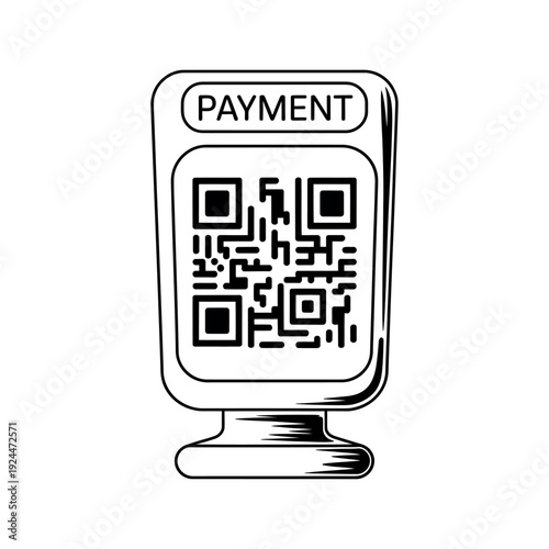 QR code payment terminal for secure transactions online shopping