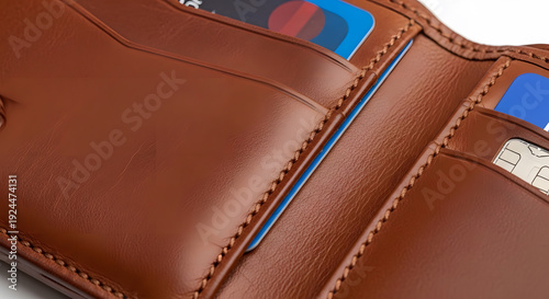 brown leather wallet