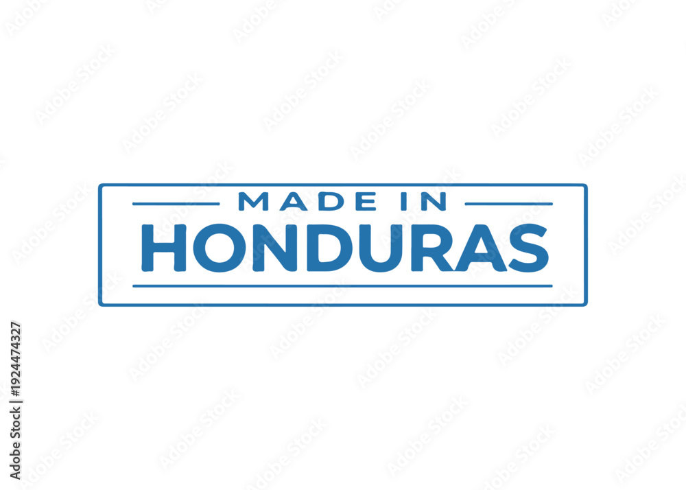 Fototapeta premium Made in Honduras label vector Made in vector label icon on a white background