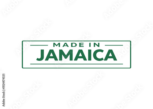 Made in Jamaica label vector
Made in vector label icon on a white background