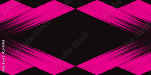 Sporty abstract stripes car sticker, black and pink color combination, grunge pattern, motorsport racing design, Modern.