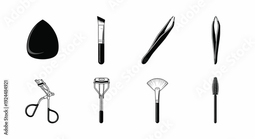 Collection of Essential Beauty Tools and Makeup Accessories