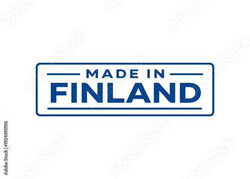 Made in Finland label vector
Made in vector label icon on a white background