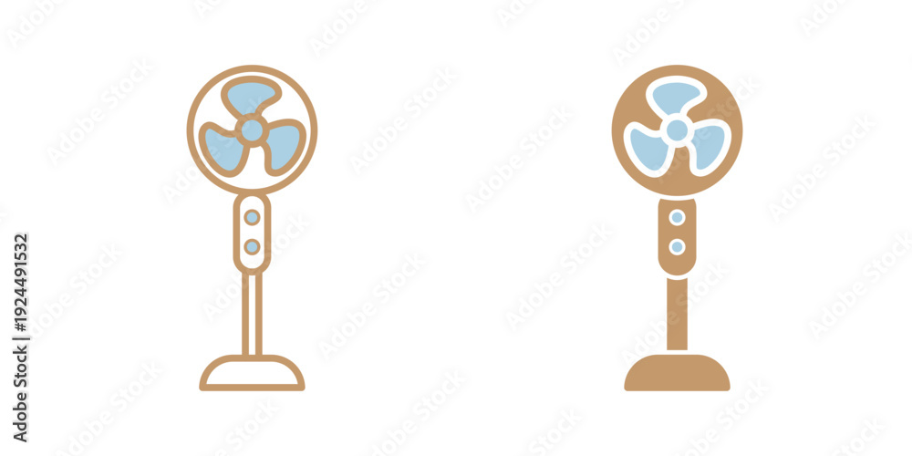 Obraz premium Air Fan icon design template